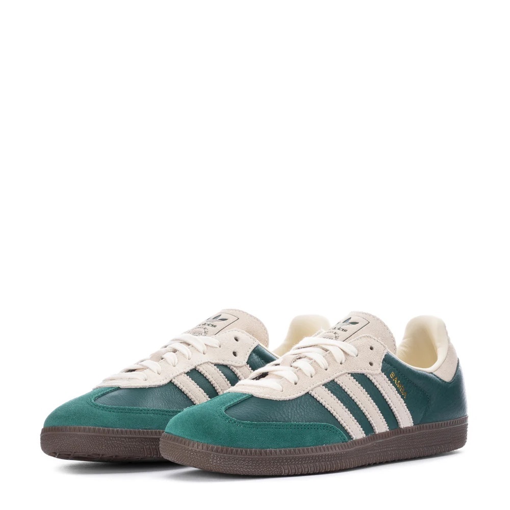 Adidas Samba OG Collegiate Green and Cream White Sneakers Size 6.5